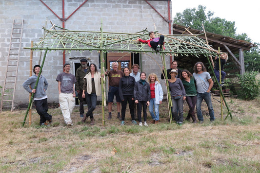 Taller de estructuras tejidas, Aquitania, Francia Julio 2017